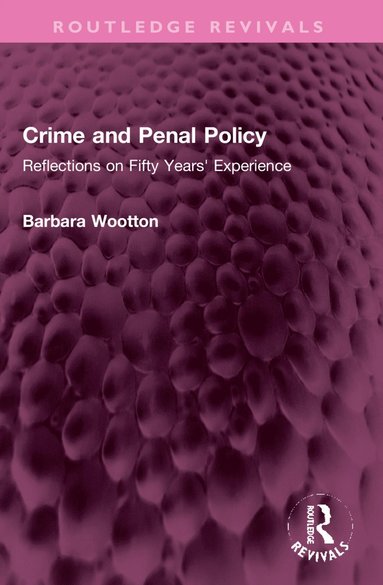 bokomslag Crime and Penal Policy