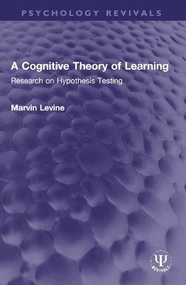 bokomslag A Cognitive Theory of Learning