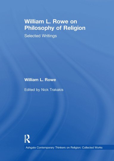 bokomslag William L. Rowe on Philosophy of Religion