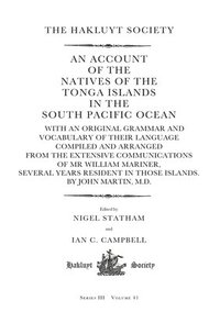 bokomslag An Account of the Natives of the Tonga Islands in the South Pacific Ocean