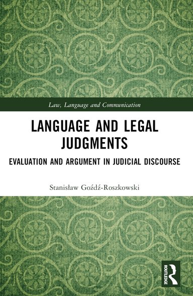 Stanisław Goźdź-Roszkowski - Language and Legal Judgments, Häftad