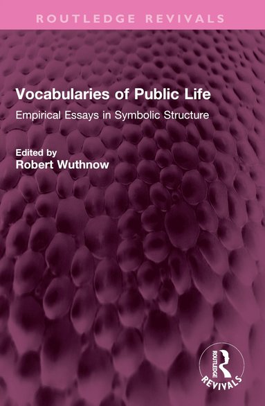 bokomslag Vocabularies of Public Life