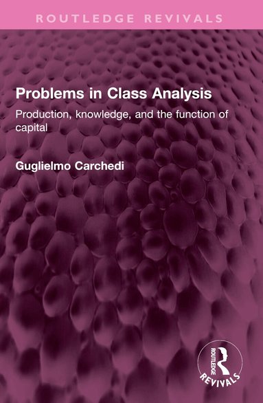 Guglielmo Carchedi - Problems in Class Analysis, Häftad