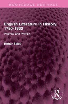 English Literature in History, 1780-1830 1