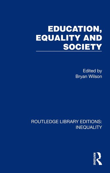 bokomslag Education, Equality and Society