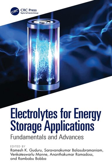 Ramesh K. Guduru, Saravanakumar Balasubramaniam, Venkateswarlu Manne, Ananthakumar Ramadoss, Rambabu Bobba - Electrolytes for Energy Storage Applications, Inbunden