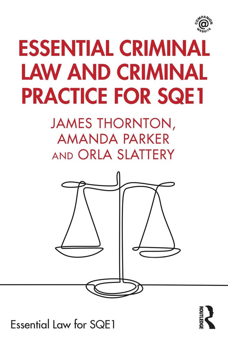 Essential Criminal Law and Criminal Practice for SQE1 1