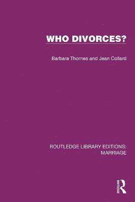 Barbara Thornes, Jean Collard - Who Divorces?, Häftad