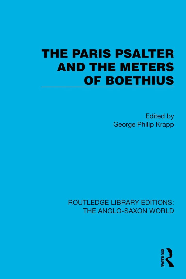 The Paris Psalter and the Meters of Boethius 1