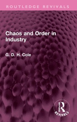 bokomslag Chaos and Order in Industry