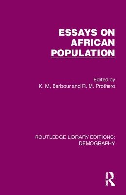 bokomslag Essays on African Population