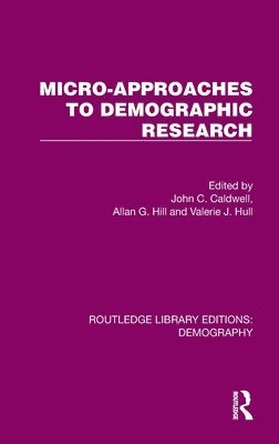 bokomslag Micro-Approaches to Demographic Research