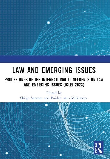 Shilpi Sharma, Baidya nath Mukherjee - Law and Emerging Issues, Häftad