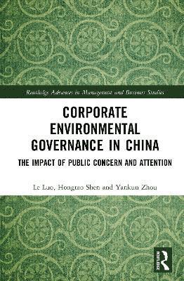 bokomslag Corporate Environmental Governance in China