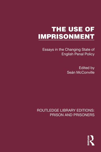Seán McConville - Use of Imprisonment, Häftad