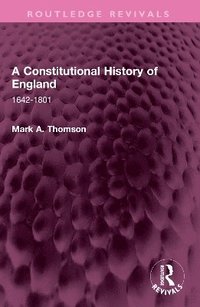 bokomslag Constitutional History of England