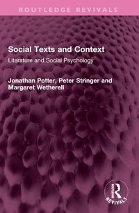 bokomslag Social Texts and Context