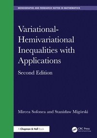 bokomslag Variational-Hemivariational Inequalities with Applications