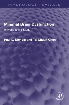 bokomslag Minimal Brain Dysfunction