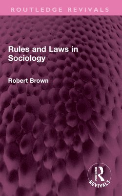 bokomslag Rules and Laws in Sociology