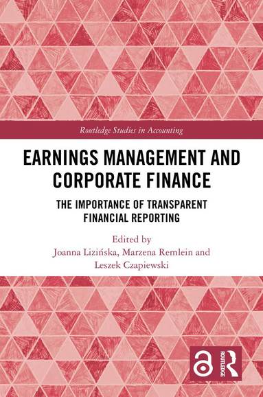 bokomslag Earnings Management and Corporate Finance