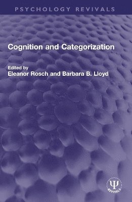 bokomslag Cognition and Categorization