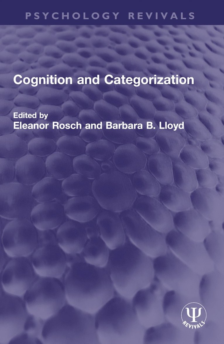 Eleanor Rosch, Barbara B. Lloyd - Cognition and Categorization, Häftad