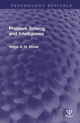 bokomslag Problem Solving and Intelligence