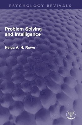 bokomslag Problem Solving and Intelligence