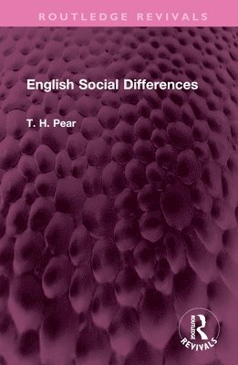 bokomslag English Social Differences