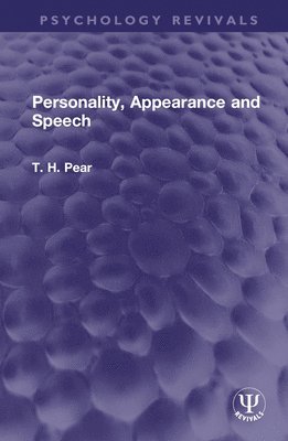 bokomslag Personality, Appearance and Speech