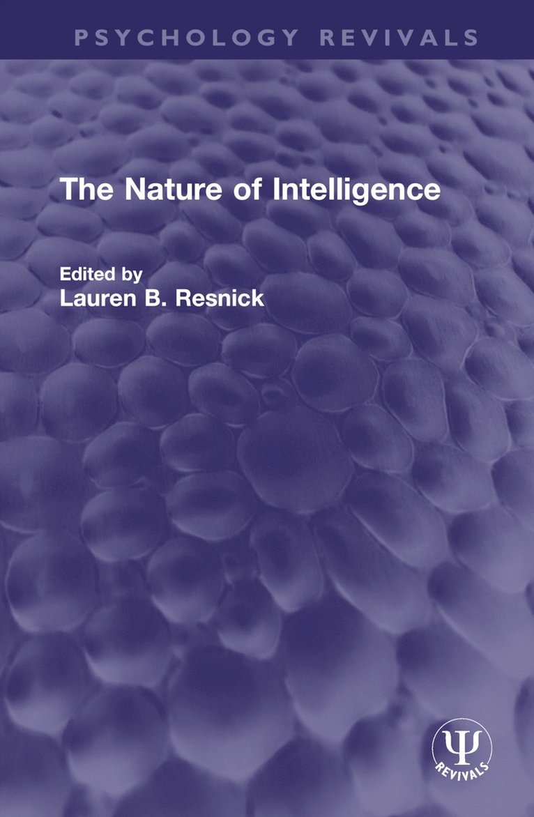 Lauren B. Resnick - Nature of Intelligence, Inbunden
