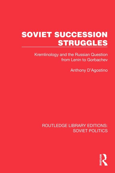 bokomslag Soviet Succession Struggles