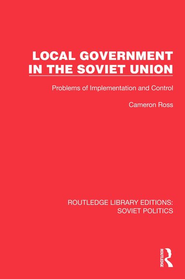 bokomslag Local Government in the Soviet Union