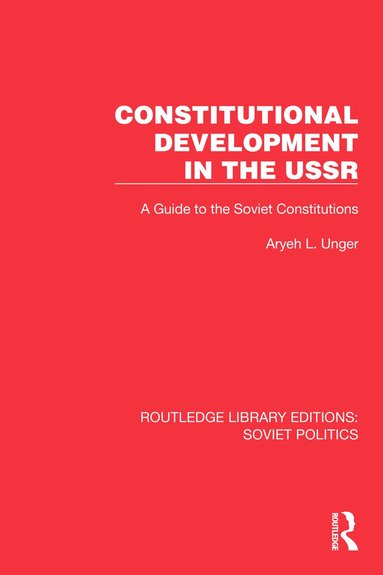 bokomslag Constitutional Development in the USSR