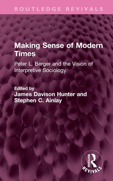James Davison Hunter, Stephen C. Ainlay - Making Sense of Modern Times, Inbunden