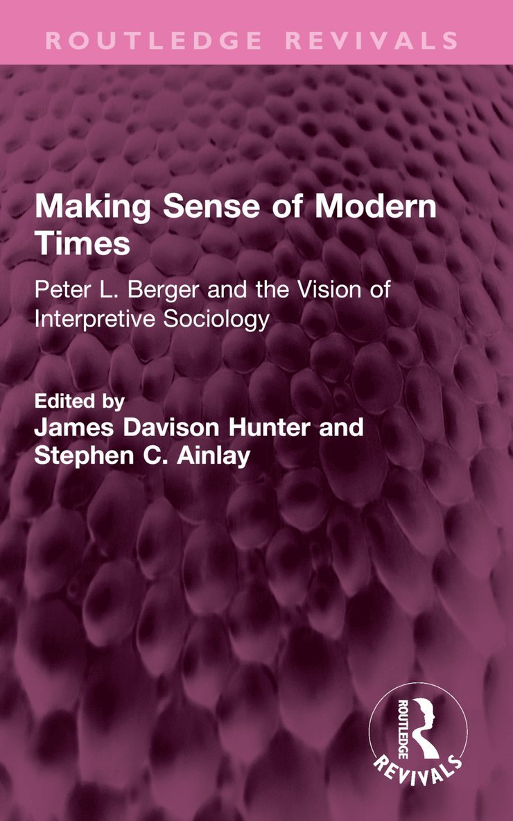 James Davison Hunter, Stephen C. Ainlay - Making Sense of Modern Times, Häftad