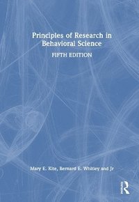 bokomslag Principles of Research in Behavioral Science