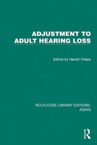 bokomslag Adjustment to Adult Hearing Loss