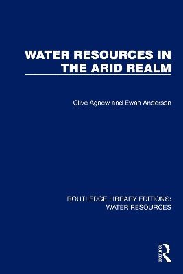 bokomslag Water Resources in the Arid Realm