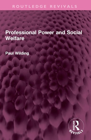 Profesor Paul Wilding - Professional Power and Social Welfare, Häftad