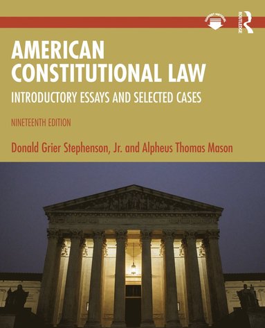 bokomslag American Constitutional Law