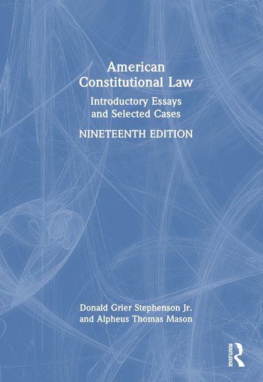 bokomslag American Constitutional Law