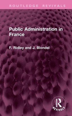 bokomslag Public Administration in France