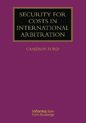 bokomslag Security for Costs in International Arbitration