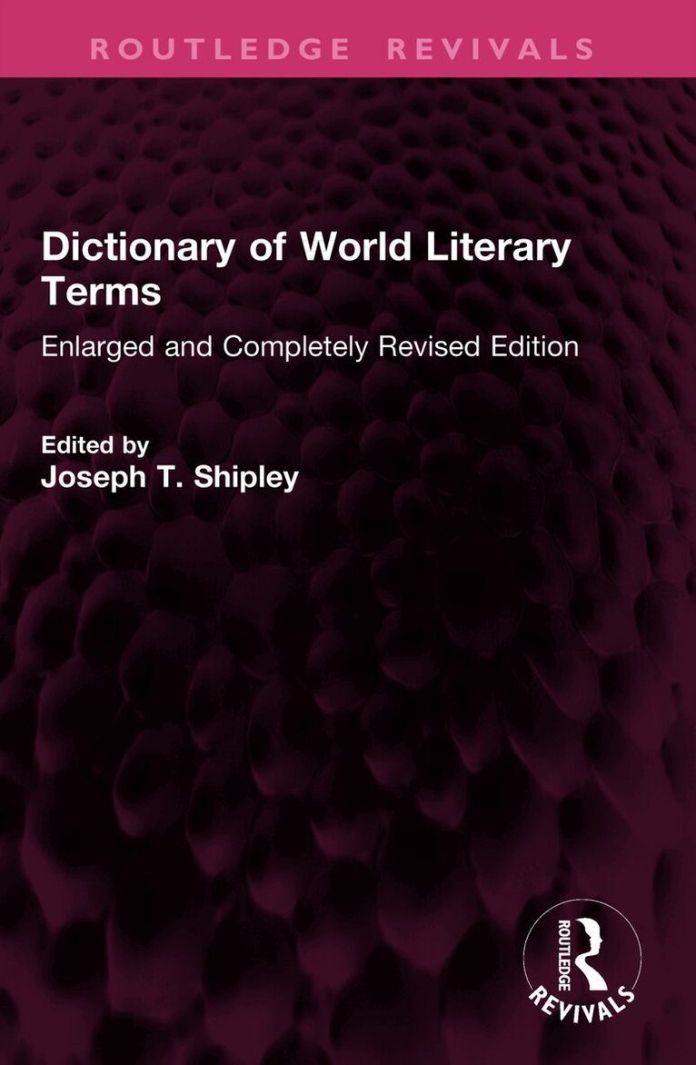 Dictionary of World Literary Terms