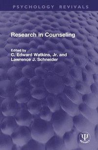 bokomslag Research in Counseling