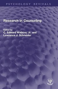 bokomslag Research in Counseling