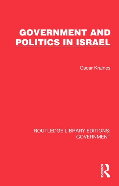 bokomslag Government and Politics in Israel