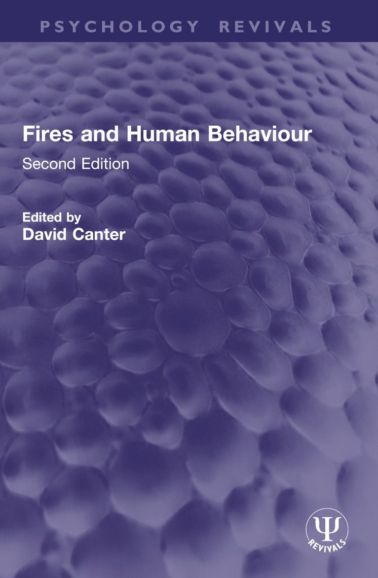 David Canter - Fires and Human Behaviour, Häftad
